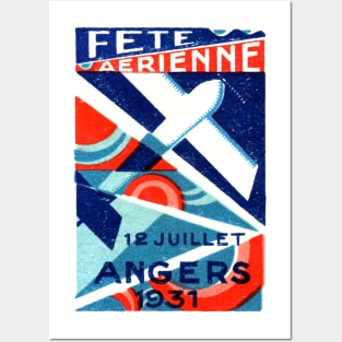 1931 French International Air Show Posters and Art